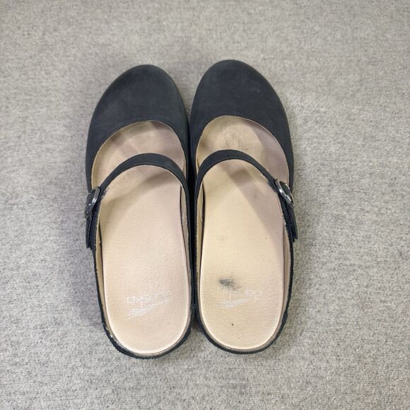 Dansko Clog Bria Mary Jane Mule SlipOn Black Nubuck Comfort Walking Size 39 US 9 - Picture 9 of 9